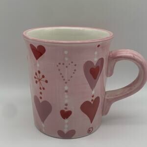 Hausenware Hearts Coffee Mug Cup Pink Red Love Valentines